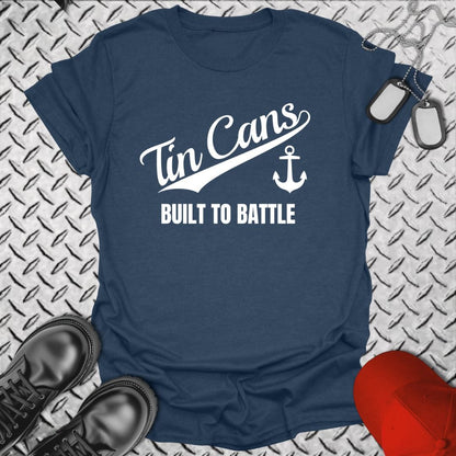 NavyHumor T-Shirt Heather Navy / S Team Tin Cans T-shirt