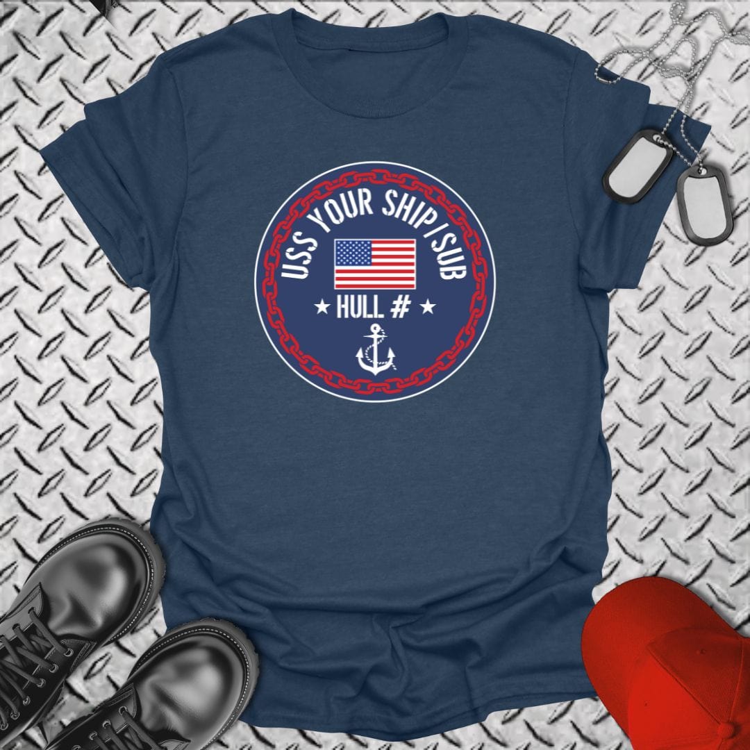 NavyHumor T-Shirt Heather Navy / S "Your Command" Crest T-shirt