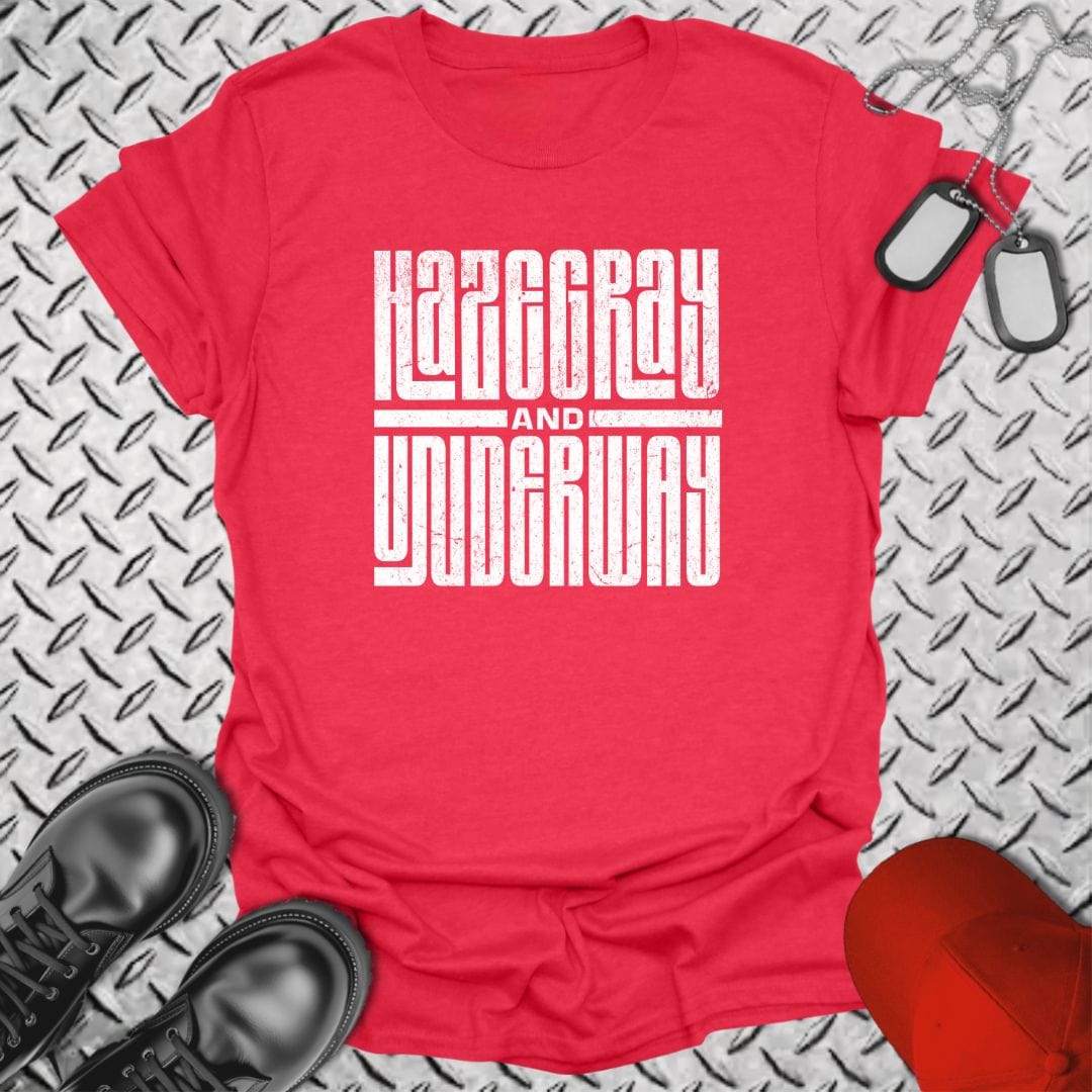 NavyHumor T-Shirt Heather Red / S Groovy Haze Gray T-shirt