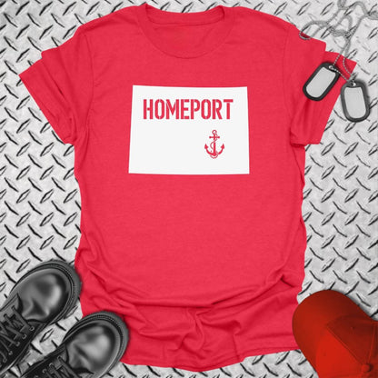 NavyHumor T-Shirt Heather Red / S Homeport Colorado T-shirt