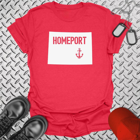 NavyHumor T-Shirt Heather Red / S Homeport Colorado T-shirt