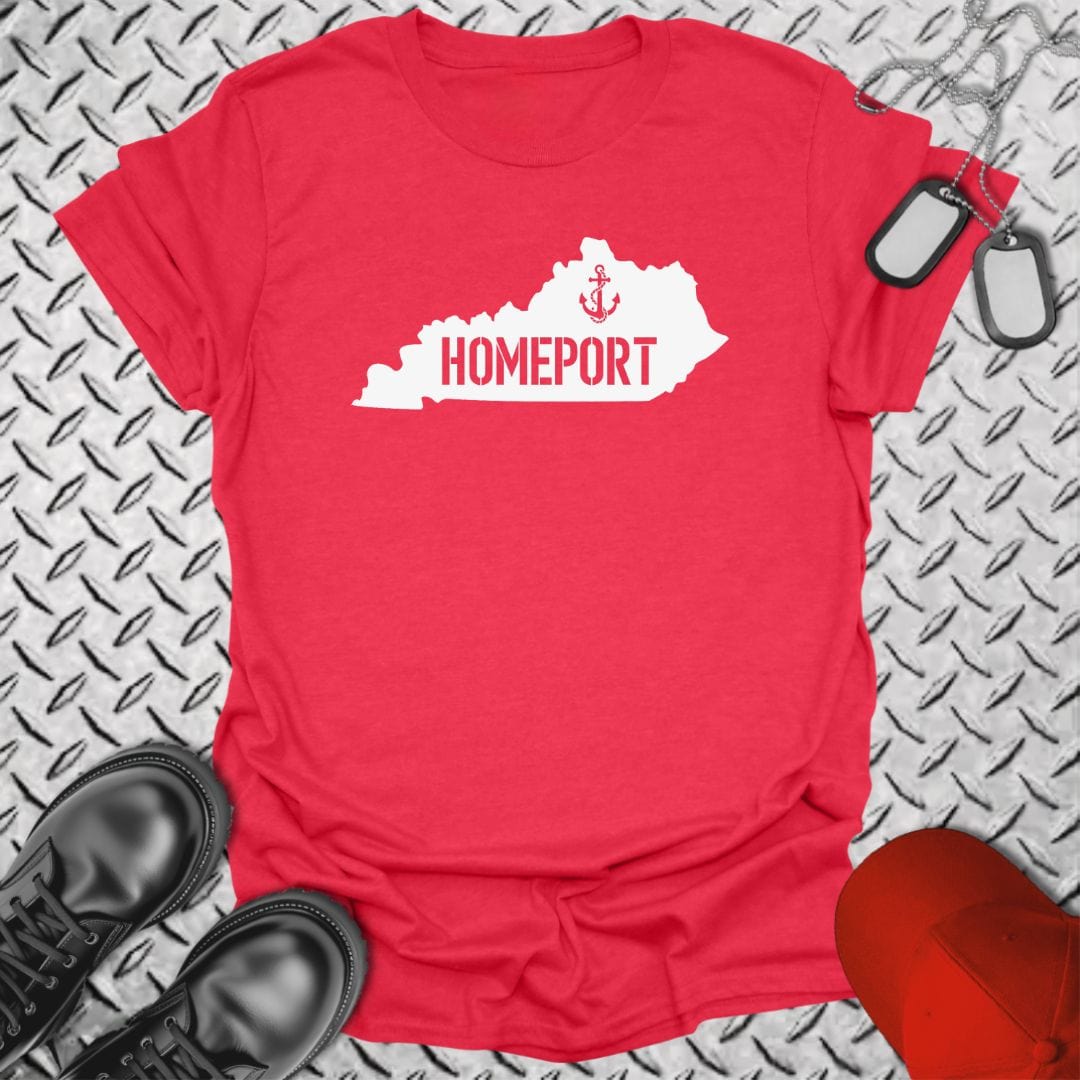 NavyHumor T-Shirt Heather Red / S Homeport Kentucky T-shirt