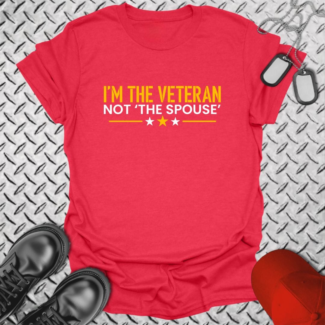 NavyHumor T-Shirt Heather Red / S I'm The Veteran T-shirt