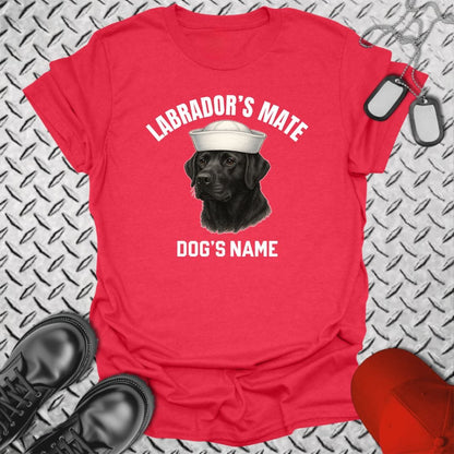 NavyHumor T-Shirt Heather Red / S Labrador's Mate - Black