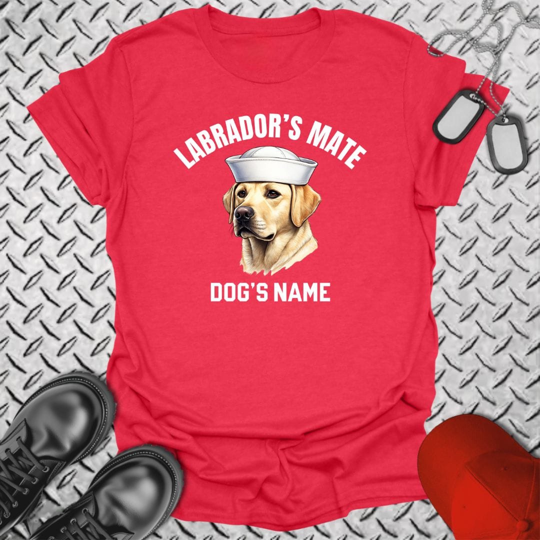 NavyHumor T-Shirt Heather Red / S Labrador's Mate - Yellow