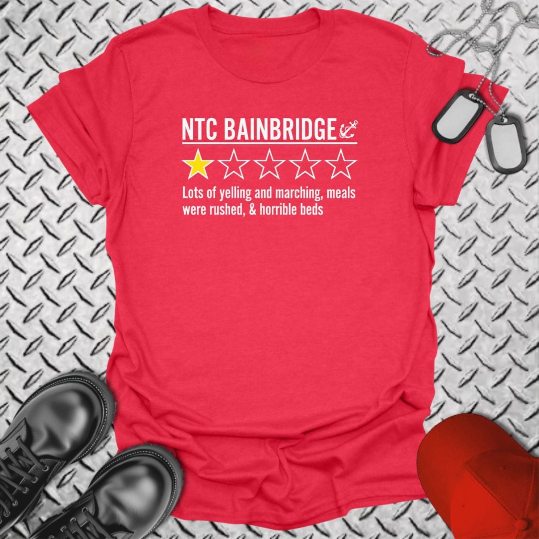 NavyHumor T-Shirt Heather Red / S NTC Bainbridge Review T-shirt