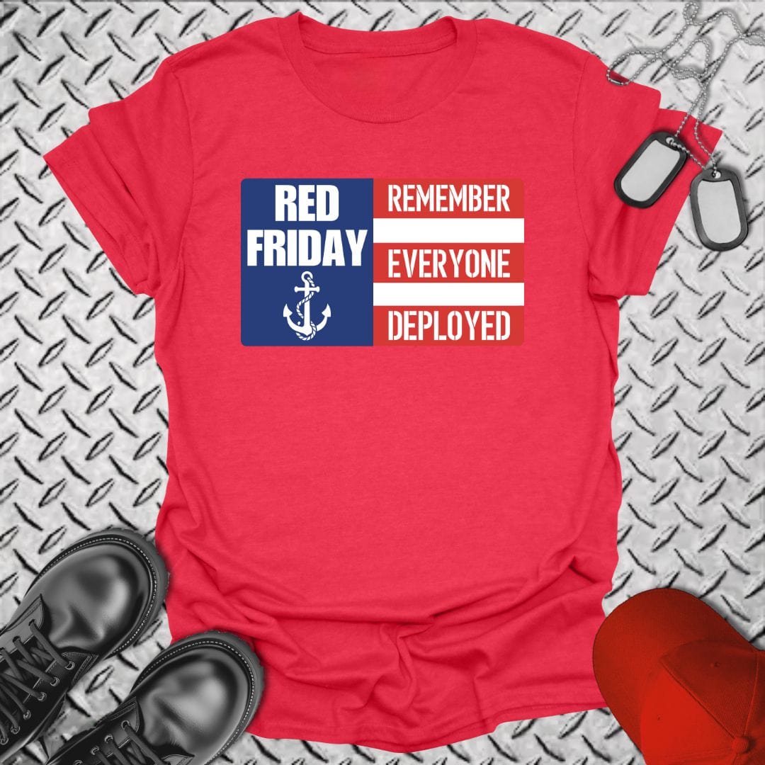 NavyHumor T-Shirt Heather Red / S R.E.D. Friday Flag T-shirt