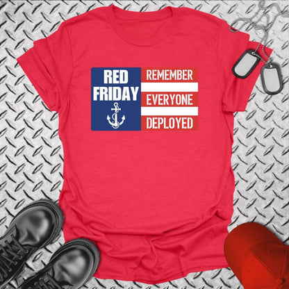 NavyHumor T-Shirt Heather Red / S R.E.D. Friday Flag T-shirt