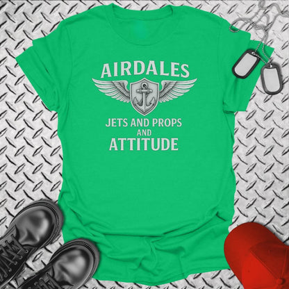 NavyHumor T-Shirt Irish Green / S Airdales Attitude T-shirt