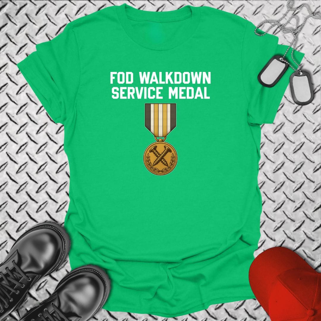 NavyHumor T-Shirt Irish Green / S FOD Walkdown Medal T-shirt