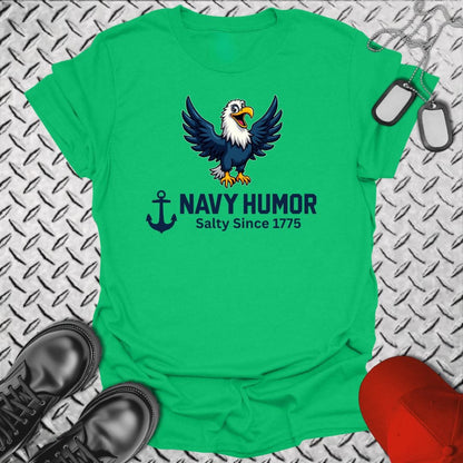 NavyHumor T-Shirt Irish Green / S Navy Humor - Salty Since 1775 T-shirt