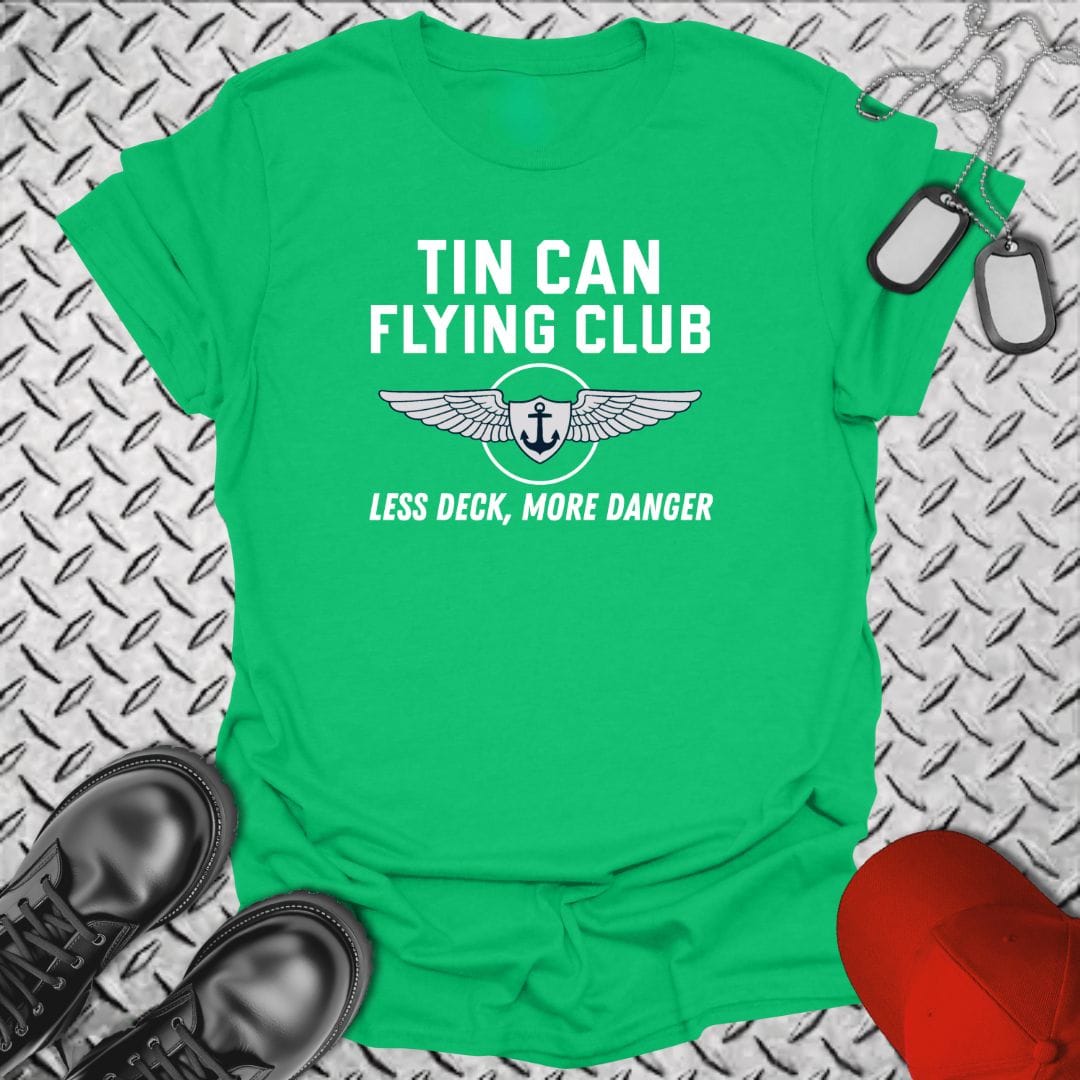NavyHumor T-Shirt Irish Green / S Tin Can Flying Club T-shirt