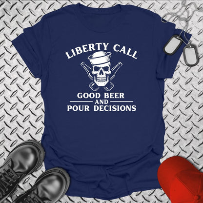 NavyHumor T-Shirt Liberty Call - Pour Decisions T-shirt