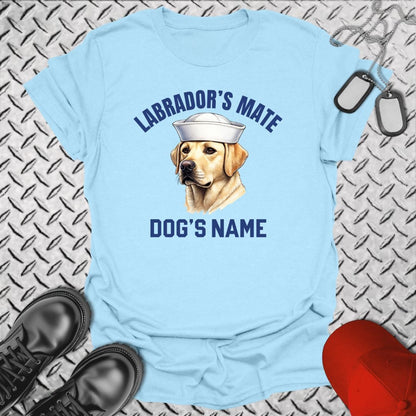 NavyHumor T-Shirt Light Blue / S Labrador's Mate - Yellow