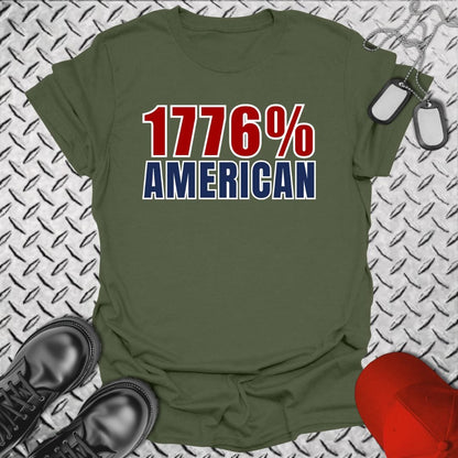 NavyHumor T-Shirt Military Green / S 1776% American T-shirt