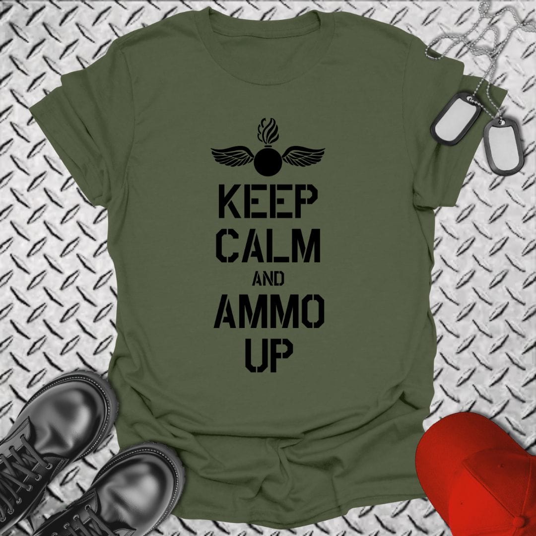 NavyHumor T-Shirt Military Green / S AO - Keep Calm T-shirt