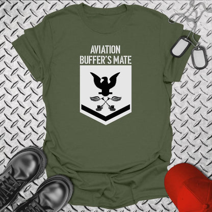 NavyHumor T-Shirt Military Green / S Aviation Buffer's Mate PO3 T-shirt