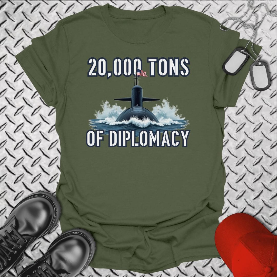 NavyHumor T-Shirt Military Green / S Ballistic Diplomacy T-shirt