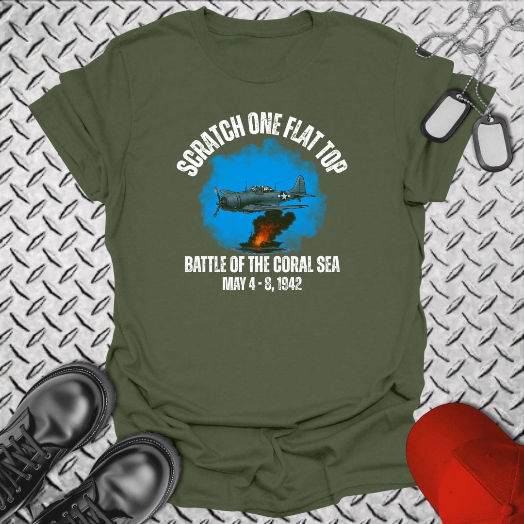 NavyHumor T-Shirt Military Green / S Battle of the Coral Sea T-shirt
