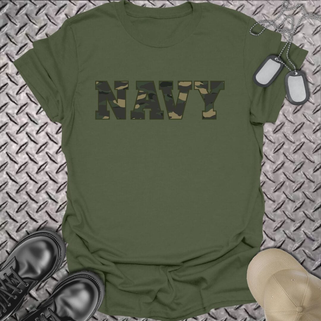 NavyHumor T-Shirt Military Green / S Camo Navy T-shirt