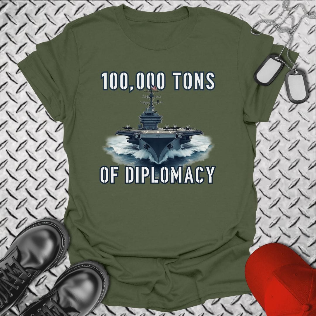 NavyHumor T-Shirt Military Green / S Carrier Diplomacy T-shirt