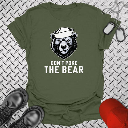 NavyHumor T-Shirt Military Green / S Don't Poke The Bear