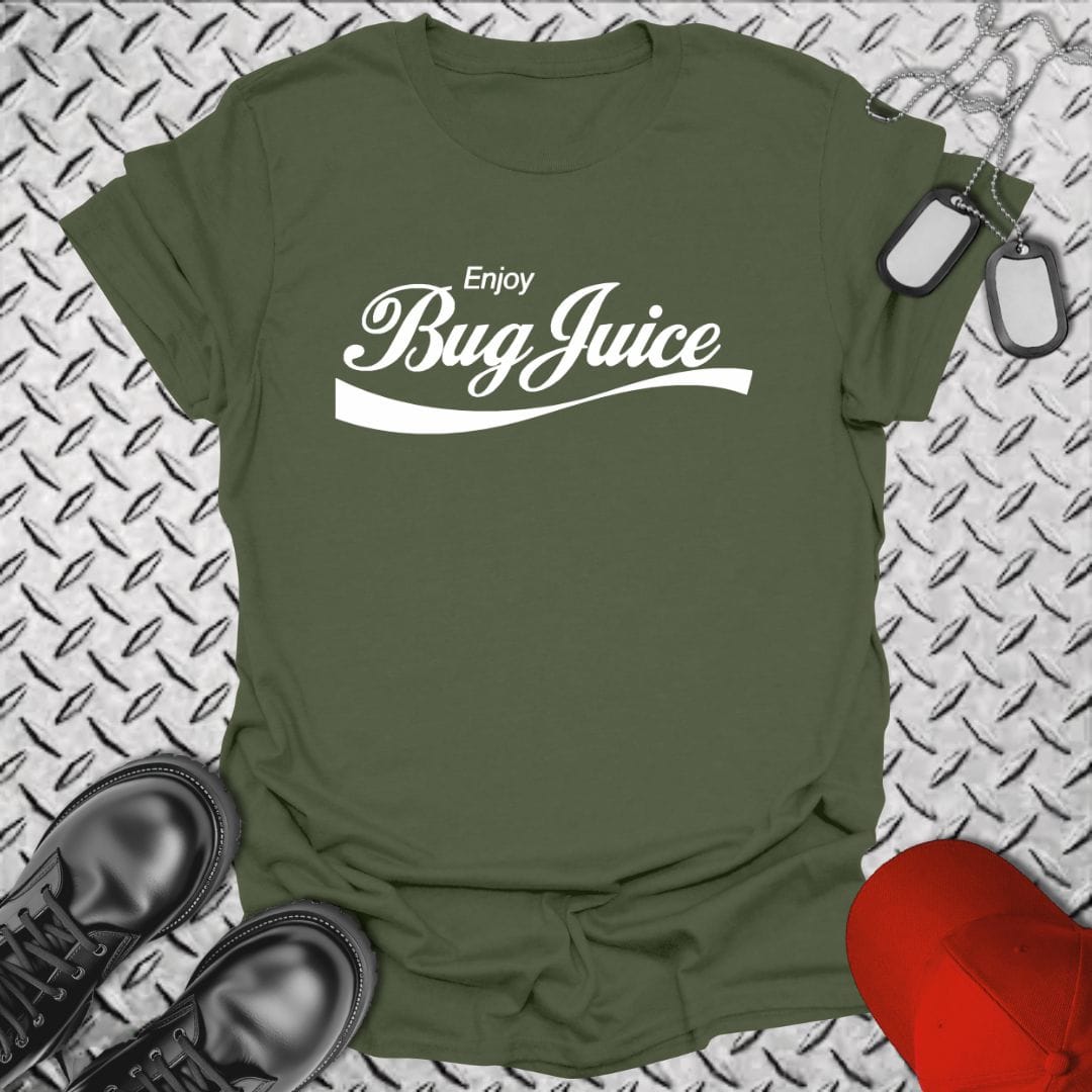NavyHumor T-Shirt Military Green / S Enjoy Bug Juice