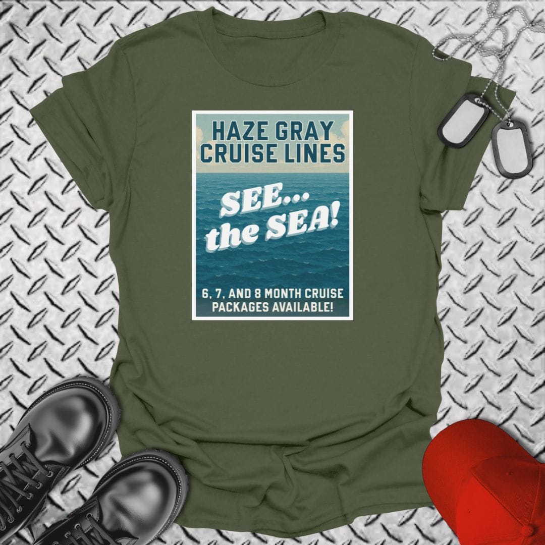 NavyHumor T-Shirt Military Green / S Haze Gray Cruise Lines