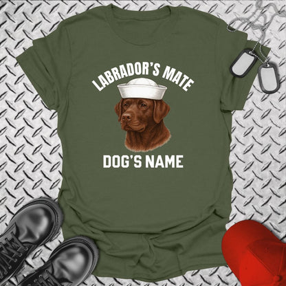 NavyHumor T-Shirt Military Green / S Labrador's Mate - Chocolate