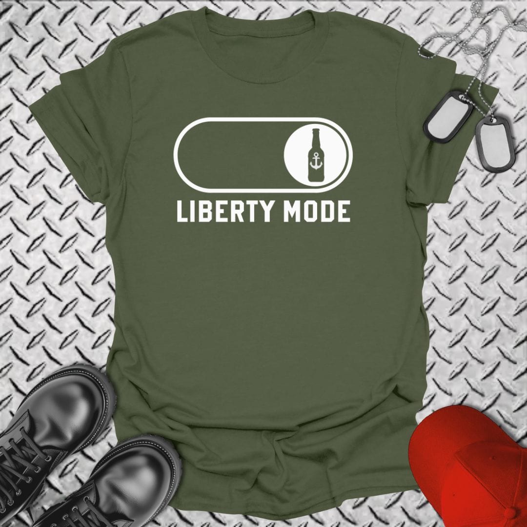 NavyHumor T-Shirt Military Green / S Liberty Mode T-shirt