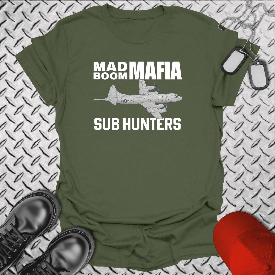 NavyHumor T-Shirt Military Green / S MAD Boom Mafia - Sub Hunters