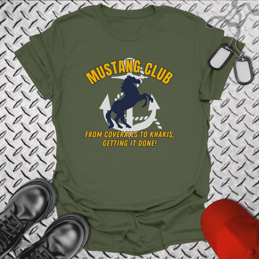 NavyHumor T-Shirt Military Green / S Mustang Club T-shirt