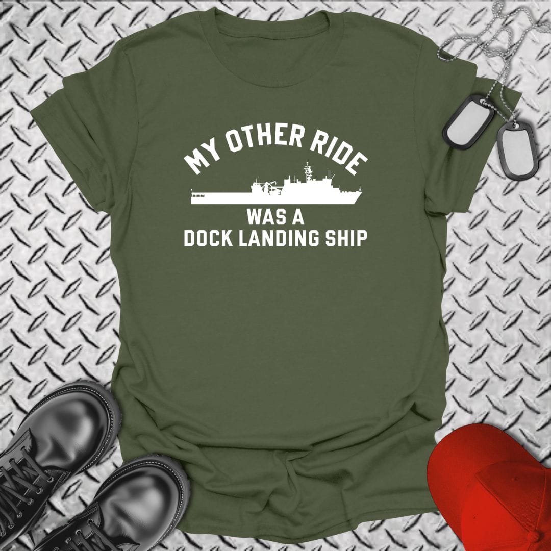 NavyHumor T-Shirt Military Green / S My Other Ride Was A LSD (Whidbey-Class)