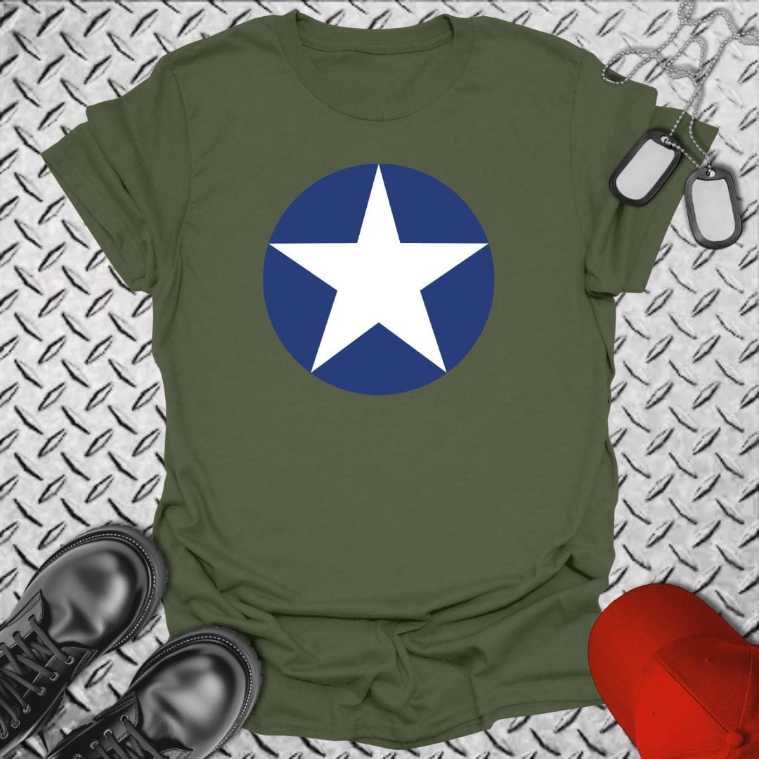 NavyHumor T-Shirt Military Green / S Naval Aviation Roundel - 1942 T-shirt