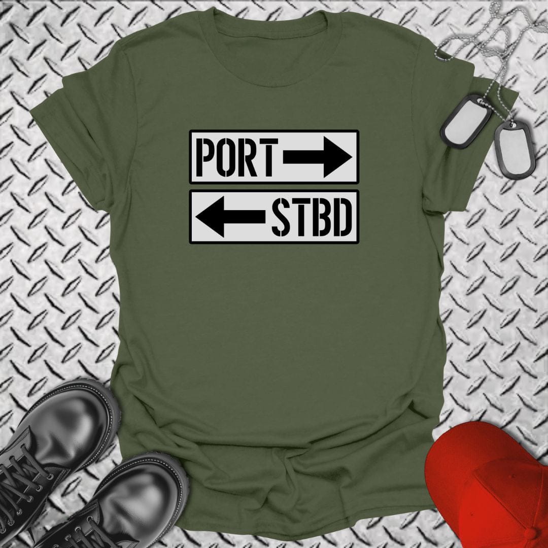 NavyHumor T-Shirt Military Green / S PORT/STBD