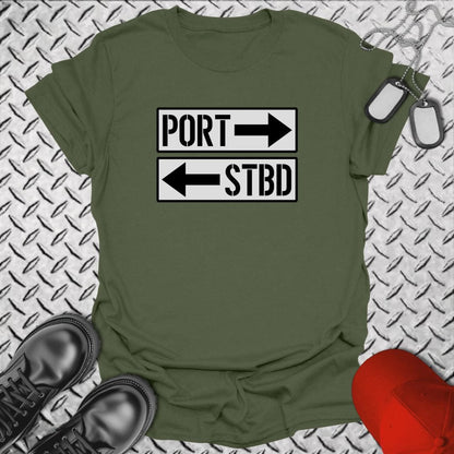 NavyHumor T-Shirt Military Green / S PORT/STBD