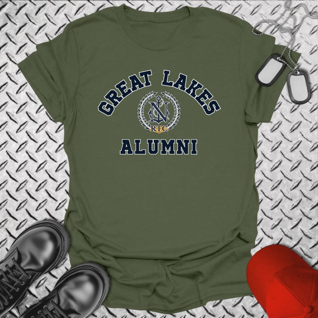 NavyHumor T-Shirt Military Green / S RTC Great Lakes Alumni T-shirt