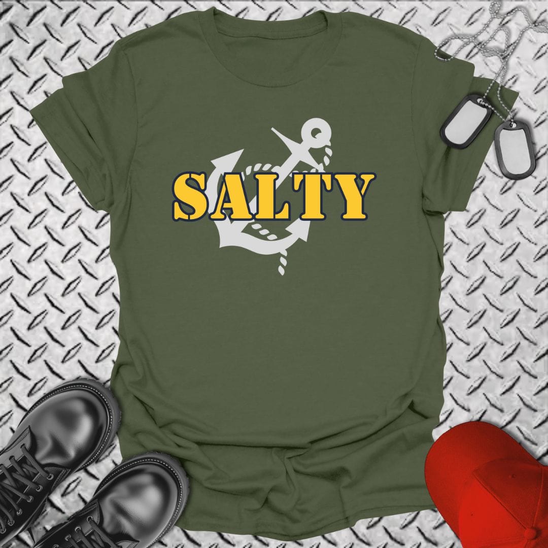 NavyHumor T-Shirt Military Green / S Salty Sailor T-shirt