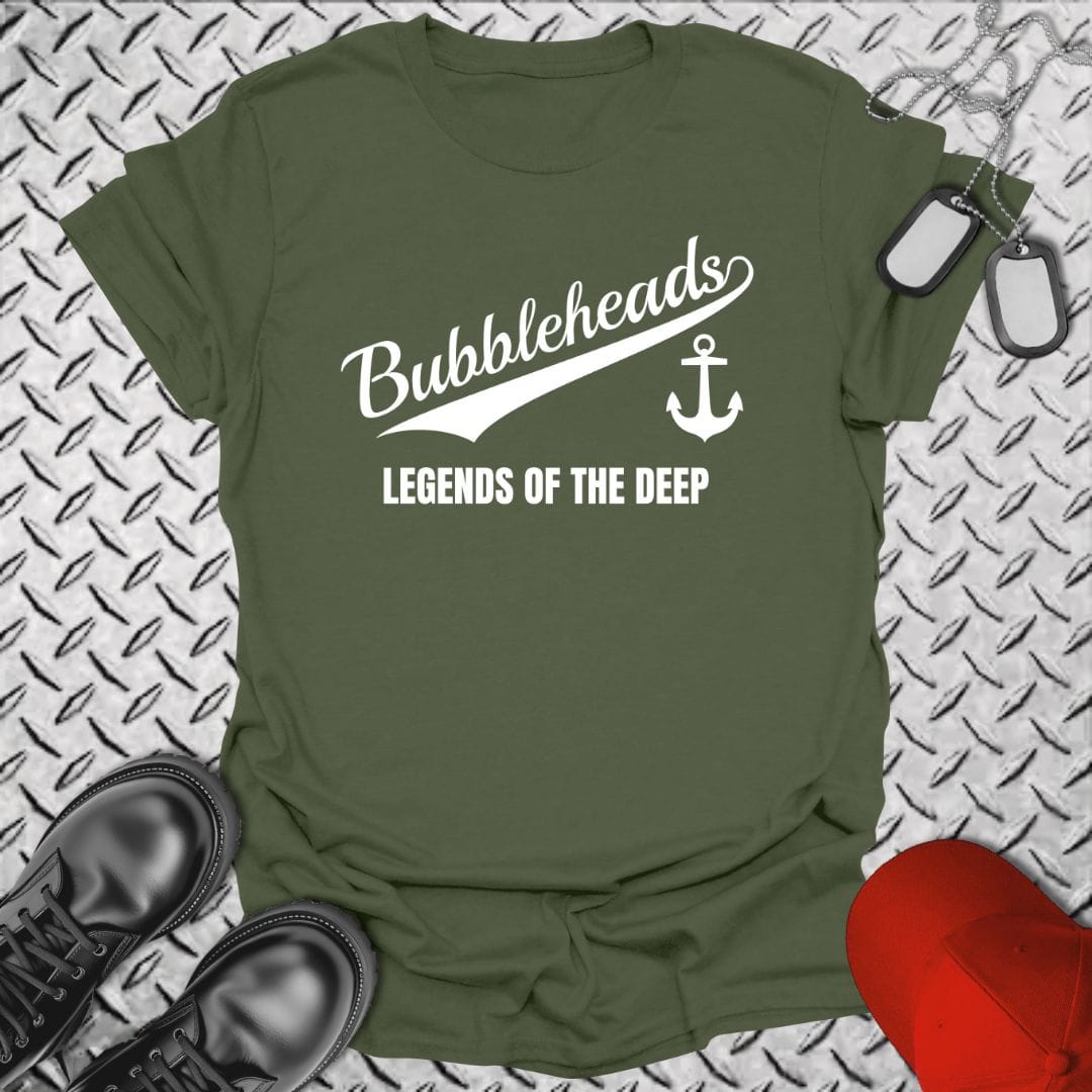 NavyHumor T-Shirt Military Green / S Team Bubbleheads T-shirt