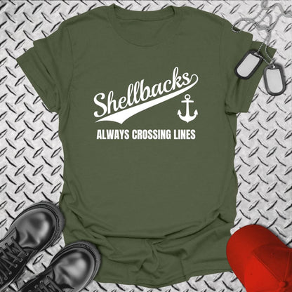 NavyHumor T-Shirt Military Green / S Team Shellbacks T-shirt