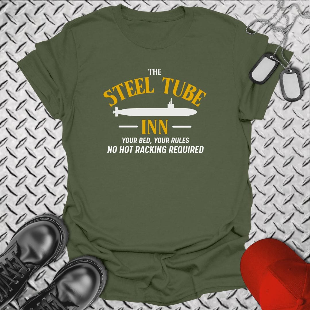 NavyHumor T-Shirt Military Green / S The Steel Tube Inn T-shirt