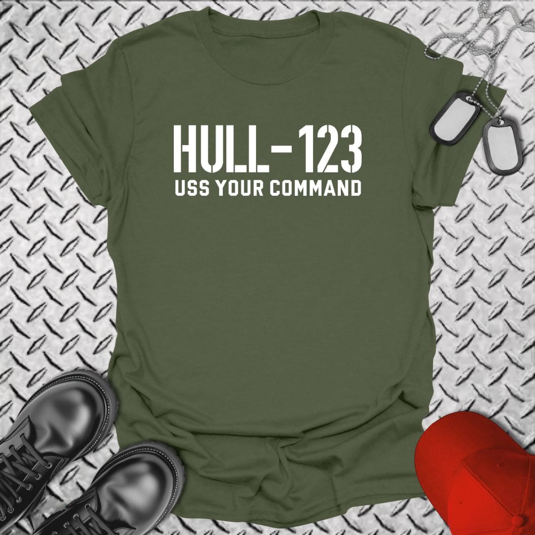 NavyHumor T-Shirt Military Green / S "Your Command" Bold Hull T-shirt