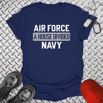 NavyHumor T-Shirt Navy / S A House Divided - Air Force/Navy T-shirt