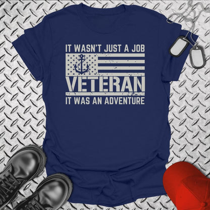 NavyHumor T-Shirt Navy / S Adventure Veteran T-shirt