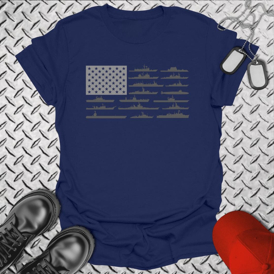 NavyHumor T-Shirt Navy / S American Fleet T-shirt