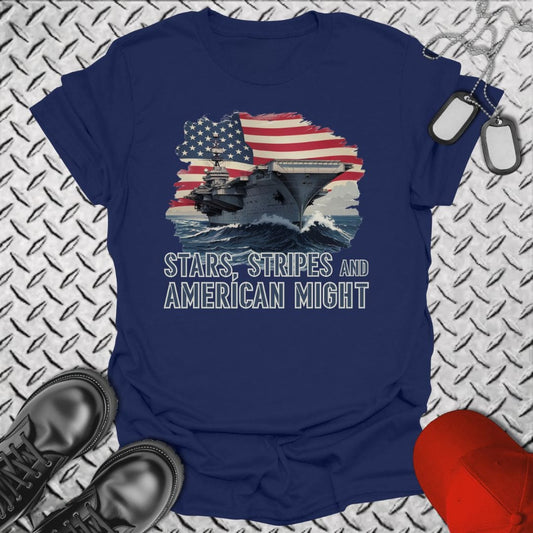 NavyHumor T-Shirt Navy / S American Might T-shirt