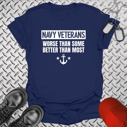 NavyHumor T-Shirt Navy / S Better Than Most T-shirt
