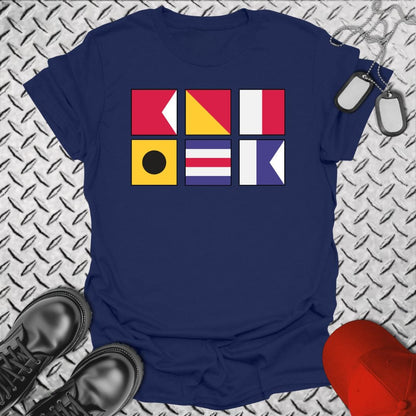 NavyHumor T-Shirt Navy / S BOHICA - Bend Over... Signal Flag