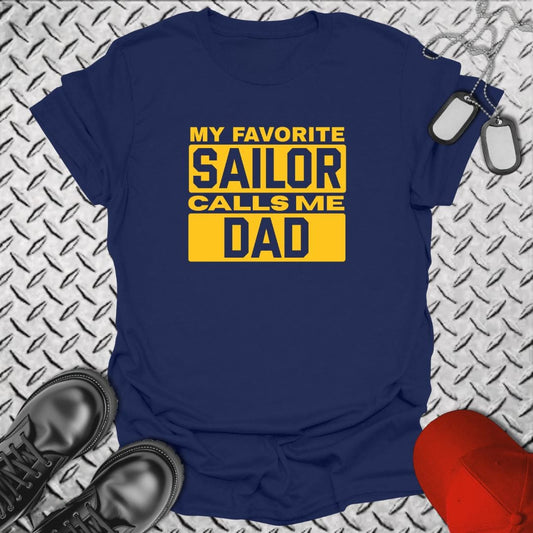NavyHumor T-Shirt Navy / S Calls Me Dad