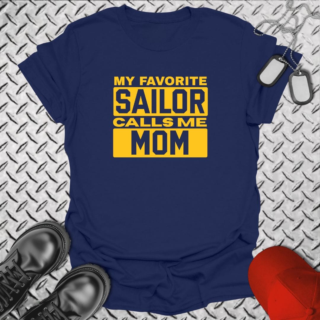 NavyHumor T-Shirt Navy / S Calls Me Mom